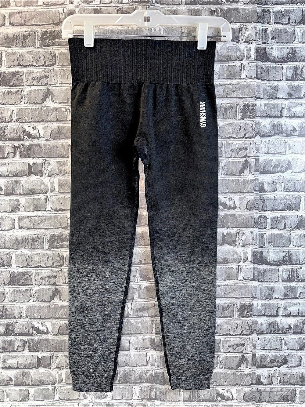 Gymshark Adapt Ombre Seamless Leggings Black & Gray Medium